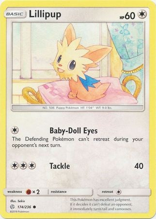 Lillipup - 174/236 - Common Sun & Moon: Cosmic Eclipse Singles