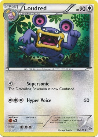 Loudred 106/135 - Pokemon Plasma Storm Uncommon Card
