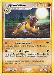 Pokemon Diamond and Pearl Majestic Dawn- Hippowdon (Rare) Card