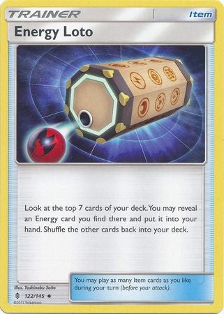 Energy Loto 122/145 Uncommon - Pokemon Sun & Moon Guardians Rising Card