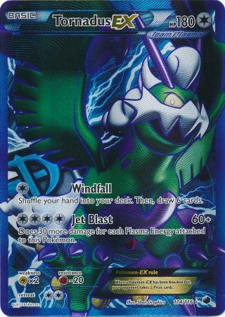 Tornadus EX 114/116 - Pokemon Plasma Freeze Full Art Ultra Rare Card Tornadus EX 114/116 - Pokemon Plasma Freeze Full Art Ultra Rare Card