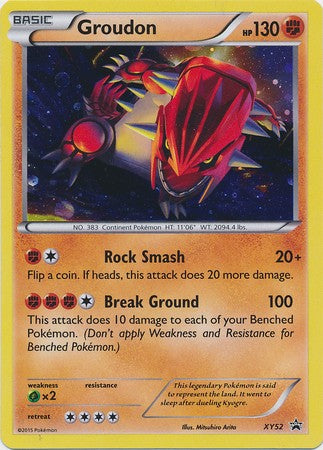 Groudon XY52 - Pokemon Holo Promo Card
