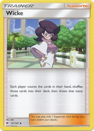 Wicke 127/147 Uncommon - Pokemon Sun & Moon Burning Shadows Card