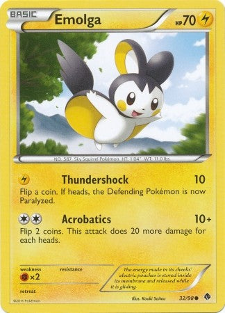 pokemon black and white emerging powers card list Pokemon Emerging Powers Common Card