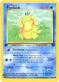 Pokemon Team Rocket Common Card - Psyduck 65/82