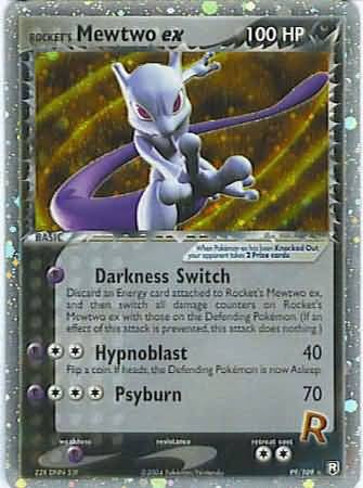 Pokemon Team Rocket Returns Card - Rocket's Mewtwo ex 99/109