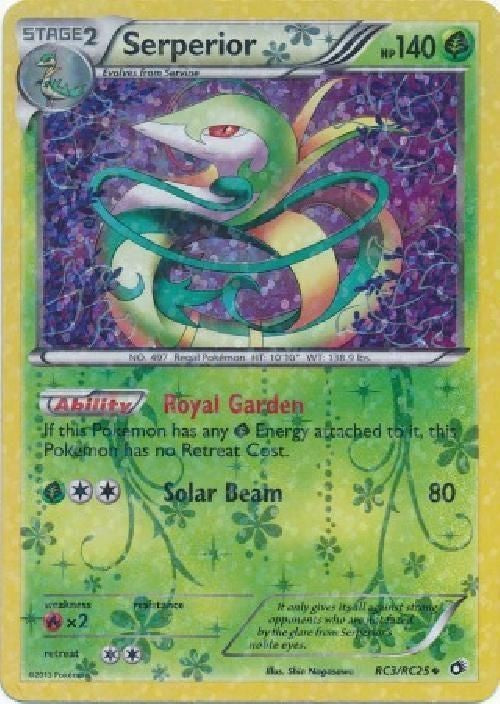 Serperior RC3/RC25 - Pokemon Legendary Treasures Radiant Uncommon Card