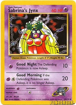 Pokemon Gym Heroes Sabrina's Jynx #59