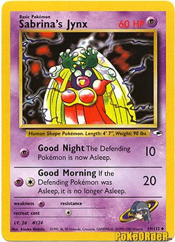 Pokemon Gym Heroes Uncommon Card - Sabrina's Jynx 59/132