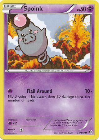 Spoink 59/149 - Pokemon Boundaries Crossed Common Card