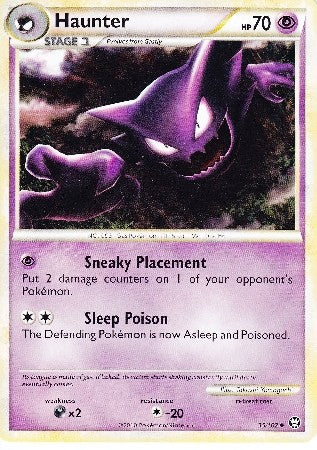 Pokemon Card HS Triumphant Haunter Uncommon 35/102