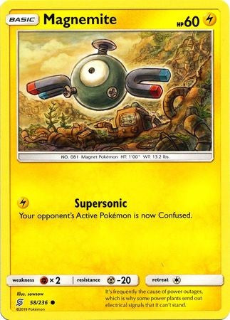 Magnemite - 58/236 - Common Sun & Moon: Unified Minds