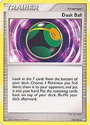 Pokemon Diamond & Pearl Mysterious Treasures-Trainer Dusk Ball