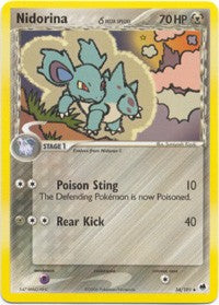 Pokemon EX Dragon Frontiers - Nidorina Card