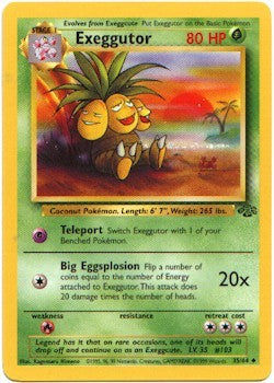 Pokemon Jungle Uncommon Card - Exeggutor 35/64