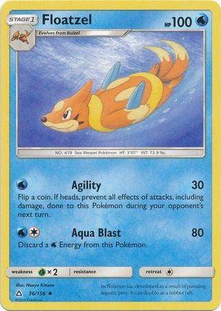 Floatzel 36/156 Uncommon - Pokemon Ultra Prism