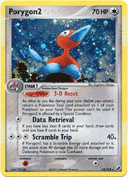 Pokemon EX Unseen Forces Holo Rare Card - Porygon2 12/115