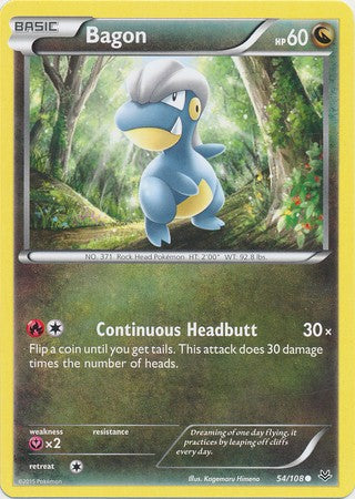 Bagon 54/108 Common - Pokemon XY Roaring Skies Card