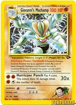 Gym Challenge - Giovanni's Machamp Holofoil