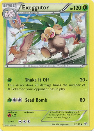 Pokemon Trading Card Game XY Roaring Skies Uncommon Exeggutor #2 Pokemon Trading Card Game XY Roaring Skies Uncommon Exeggutor #2