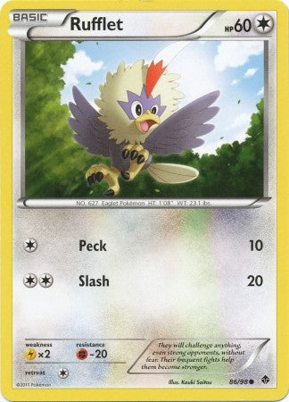 pokemon emerging powers card list Rufflet (86/98) [Black & White: Emerging Powers] Lightly Played