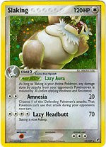 Pokemon EX Deoxys Holo Rare Card - Slaking 15/107