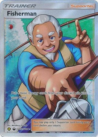 Fisherman - SV83/SV94 - Full Art Ultra Rare Sun & Moon: Hidden Fates Singles