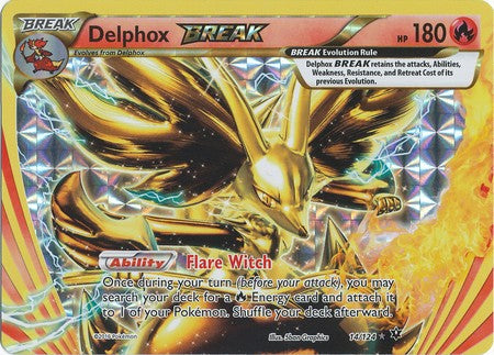 Delphox Break 14/124 Break Rare - Pokemon XY Fates Collide Card