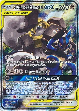lucario x pokemon card Lucario & Melmetal GX - SM192