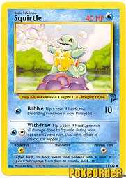 Pokemon Base Set 2 Common Card - Squirtle 93/130