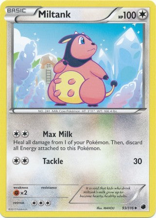 Miltank 93/116 - Pokemon Plasma Freeze Uncommon Card Miltank 93/116 - Pokemon Plasma Freeze Uncommon Card