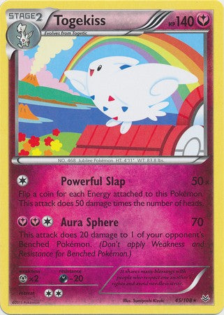 togekiss v pokemon card value Togekiss 045/108 - XY Roaring Skies Reverse Holofoil