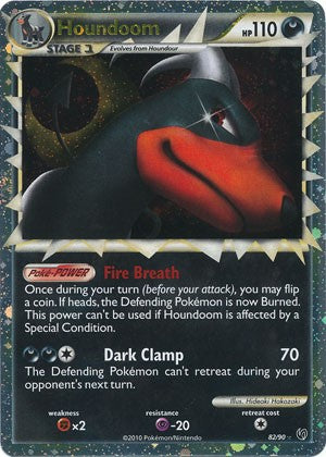 houndoom holographic card 2001 Nintendo Pokemon Neo Revelation 1st Edition Houndoom-Holo