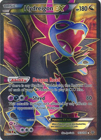 Hydreigon EX 103/108 Full Art - Pokemon XY Roaring Skies Card