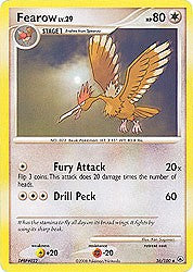 Pokemon Diamond and Pearl Majestic Dawn- Fearow(Uncommon)