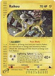 Pokemon E Skyridge - Raikou Holofoil
