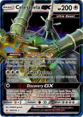 Celesteela GX - 163/214 - Sun & Moon: Unbroken Bonds Ultra Rare