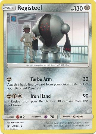 pokemon crimson invasion rare cards Registeel 68/111 Rare