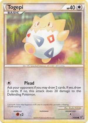 Pokemon Card HeartGold SoulSilver HS Undaunted Common Togepi 70/90 PokeOrder.com Pokemon Card HeartGold SoulSilver HS Undaunted Common Togepi 70/90 PokeOrder.com