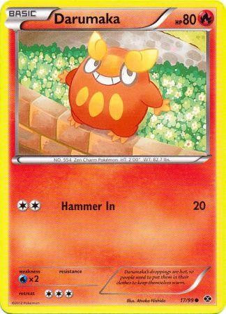 Pokemon Next Destinies Reverse Holo Common Card - Darumaka 17/99