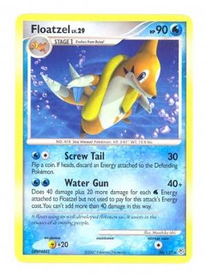 Pokemon Diamond & Pearl Rare Card - Floatzel 26/130