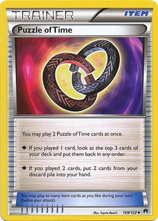 Puzzle of Time 109/122 Uncommon - Pokemon XY Breakpoint Card