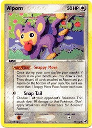 Pokemon EX Unseen Forces Uncommon Card - Aipom 34/115
