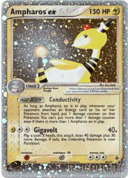 Pokemon EX Dragon Ultra Rare Card - Ampharos ex 89/97
