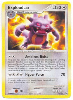 Pokemon Diamond & Pearl Great Encounters - Exploud (Rare) Card