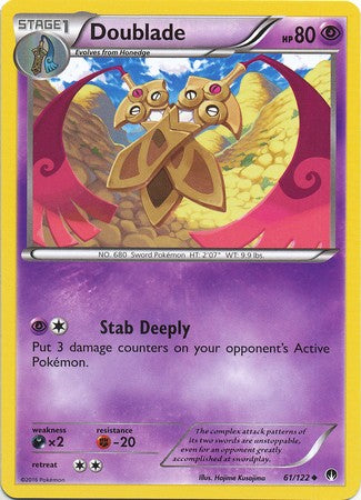 Doublade 61/122 Uncommon - Pokemon XY Breakpoint Card