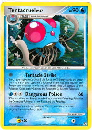 Pokemon Legends Awakened Uncommon Card - Tentacruel 75/146