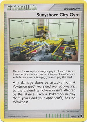 Pokemon Platinum Rising Rivals Single Card Uncommon Sunnyshore City Gym 94/111