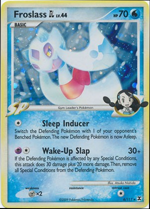 Pokemon Platinum Rising Rivals Single Card Holofoil Rare Froslass GL 6/111