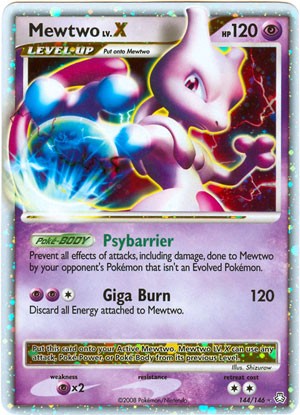 Pokemon Legends Awakened Ultra Rare Card - Mewtwo LV. X 144/146